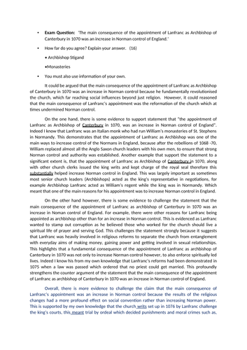 The Norman government