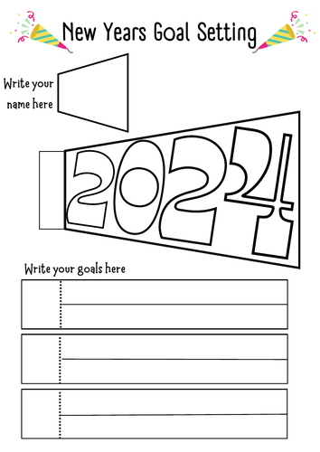 New Years Goal Setting Craft