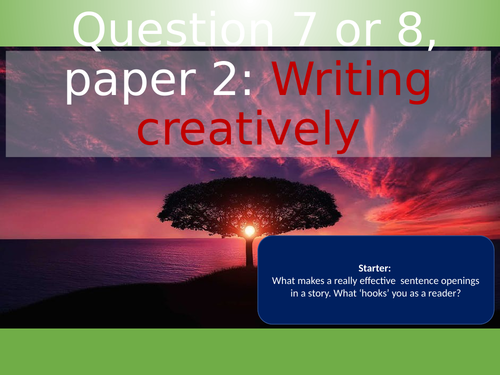 Narrative story writing for GCSE