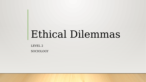 Ethical Dilemma Case Study