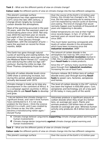 KS3 Geography Climate Change.L2. Is climate change real?