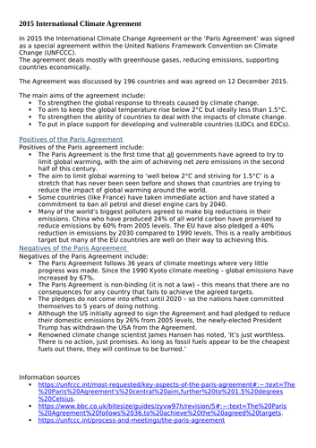 KS3 Geography Climate Change. L6. What can be done to reduce the impacts of climate change on a glob