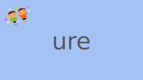 'ure' sound Phonics PPT