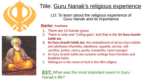Guru Nanak Religious Experience