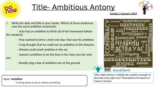 Ambitious Antony - Julius Caesar