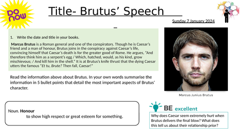 Brutus' speech