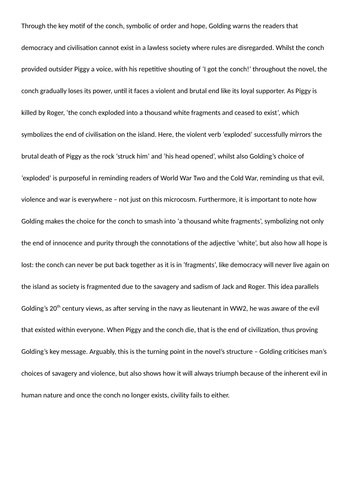 LOTF Model Response - Conch