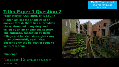 Paper 1 Question 2 Language Analysis