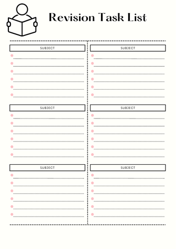 Revision Planner and Schedule