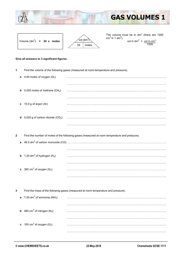 The rate and extent of chemical change complete unit AQA