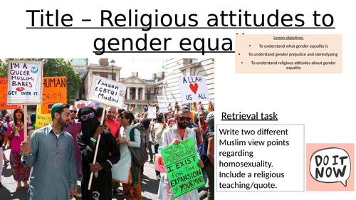 RS AQA A Theme A Relationships and Families Gender Equality