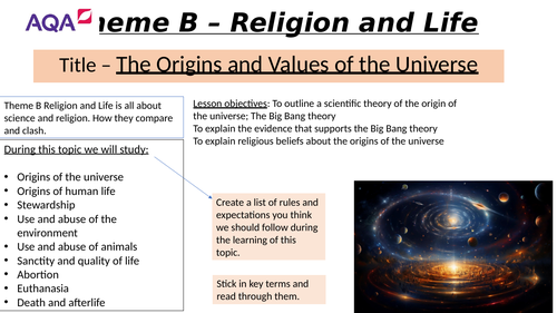 AQA RS A THEME B RELIGION AND LIFE FULL UNIT