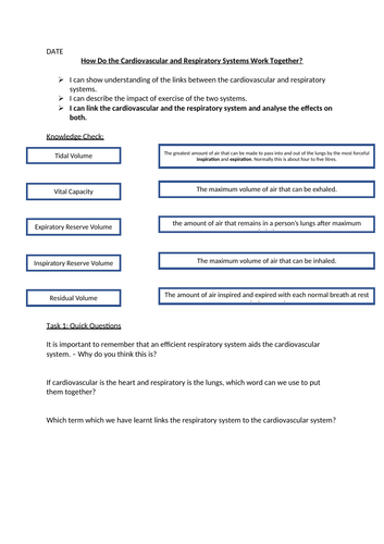 Gas Exchange Lesson