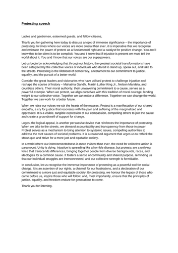 Paper 2 Question 5 Writing A Speech