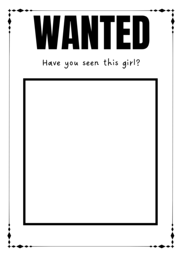 Goldilocks Wanted Poster