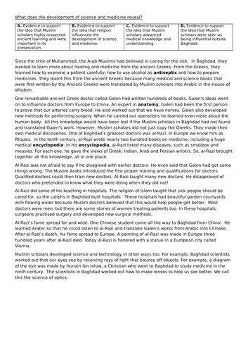 Science and medicine in Baghdad