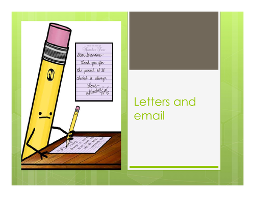 Letter and email writing