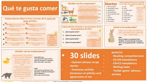 Viva 2, Module 3.1 - Qué te gusta comer