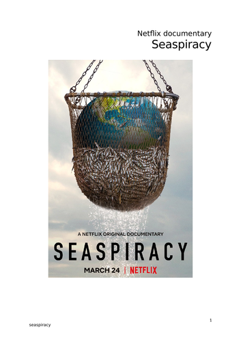 Worksheet documentary Seaspiracy