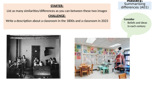 Paper 2 Question 2 Summarising Differences | Teaching Resources