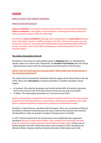 An introduction to devolution