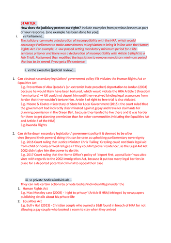 The judiciary and rights protection