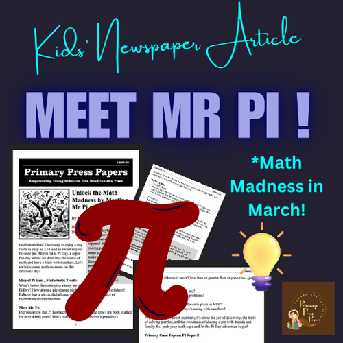 Pi Day: Unlock the Math Madness March 14! Kids Reading and Learning Classroom Lesson