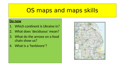 OS maps and maps skills