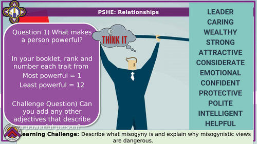 Tackling Misogyny PSHE