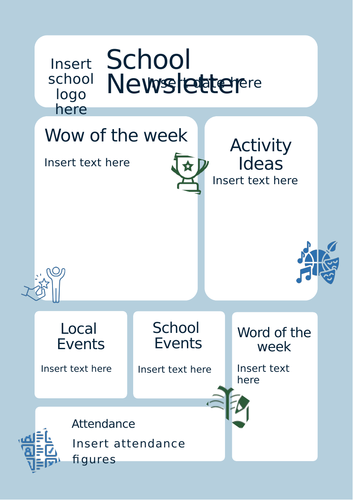 School Newsletter Template