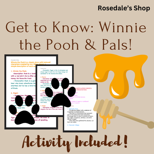 Winnie the Pooh and Friends Reading & Activity for Winnie the Pooh Day FUN!