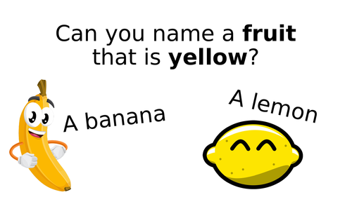 Name a fruit or vegetable that is ...
