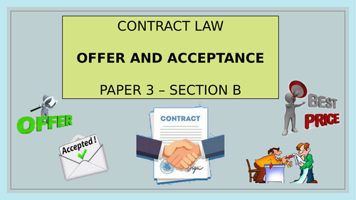 Formation of a contract entire topic