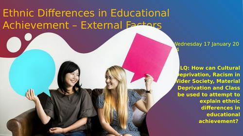 Introduction to Ethnic Differences in Educational Achievement