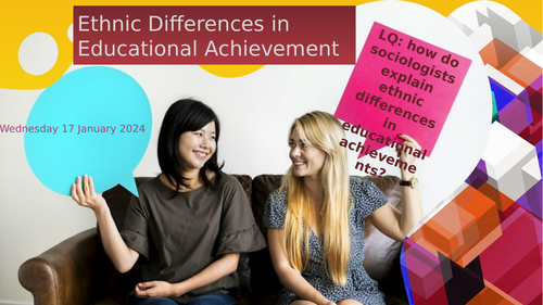 Ethnic Differences in Educational Achievement