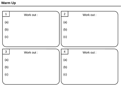 Multiplying and dividing negative / directed numbers