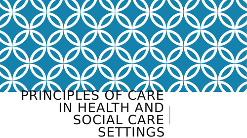 New Spec Health and Social Care RO32 Principles of Care Exam Topic 1 and 2