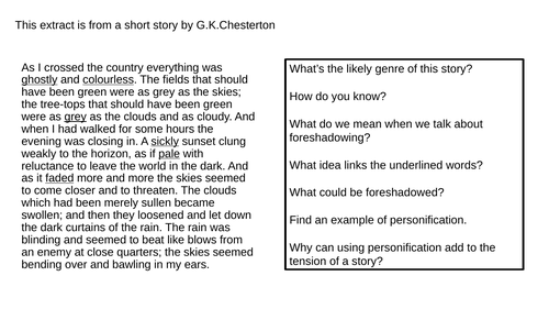 KS4 AQA Paper 1 Fiction Language question 2, paper 2, question 3, analysis hw, revision, cover