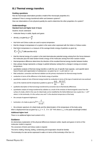 2023/2025 IB PHYSICS SL/HL Topic B.1 B.2 B.3 B.4 B.5 with solutions (UPDATED)