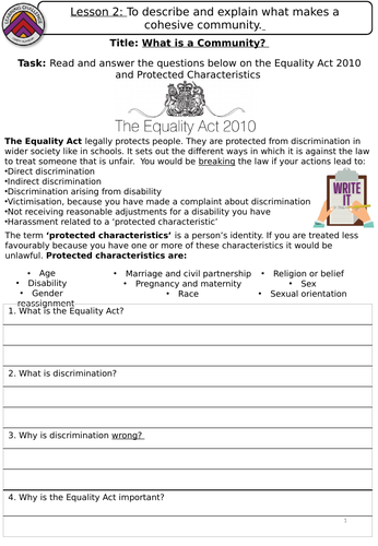 British Community and Equality Act