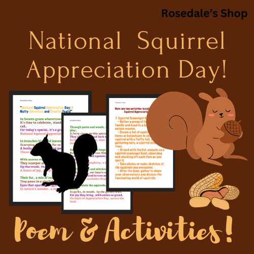 National Squirrel Appreciation Day: A Nutty Adventure and Creative Feats! 21st Jan