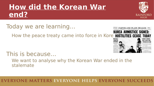 8145 Conflict in Asia - How did the Korean War end?