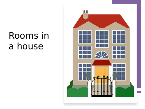 Rooms in a house vocabulary ppt