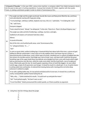 GCSE English Language Paper 1 Practice Paper | Teaching Resources