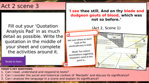 Macbeth Act 2 Scene 3 and 4