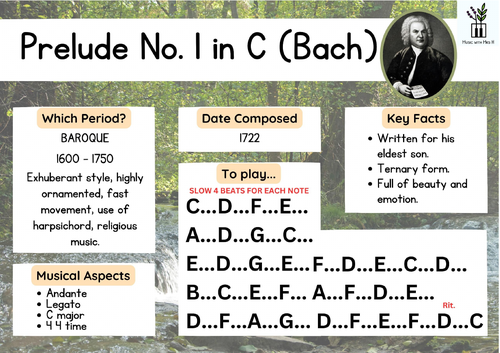 Play along  Beginner Piano 1 - Bach, Mozart, Beethoven, Chopin, Joplin)