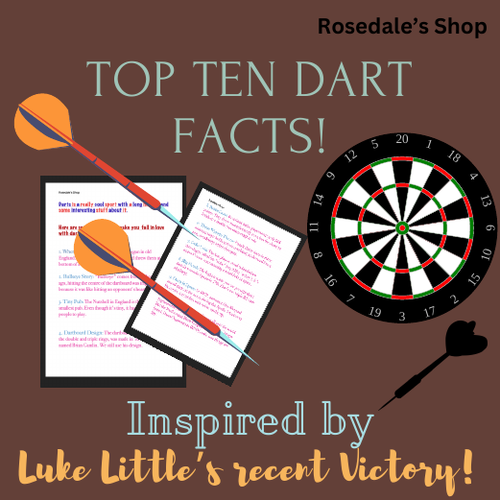 Luke Littler has Nailed it, Now Discover 10 DART Facts for KIDS to LEARN & ENJOY