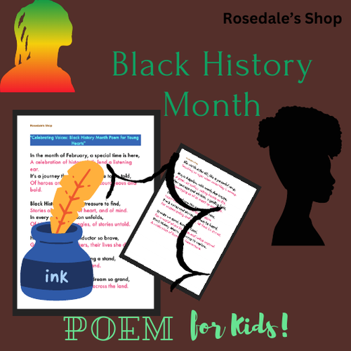 Celebrating Voices: Black History Month Poem for Young Hearts ~ Reading Comprehension