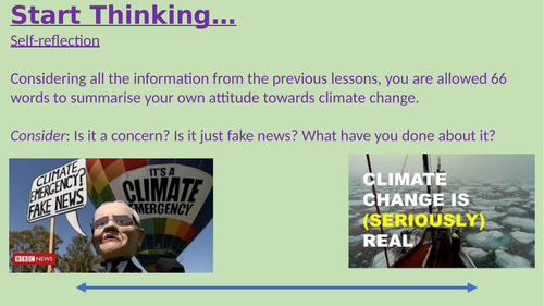 Attitudes to climate change