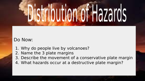 Distribution of Natural Hazards
